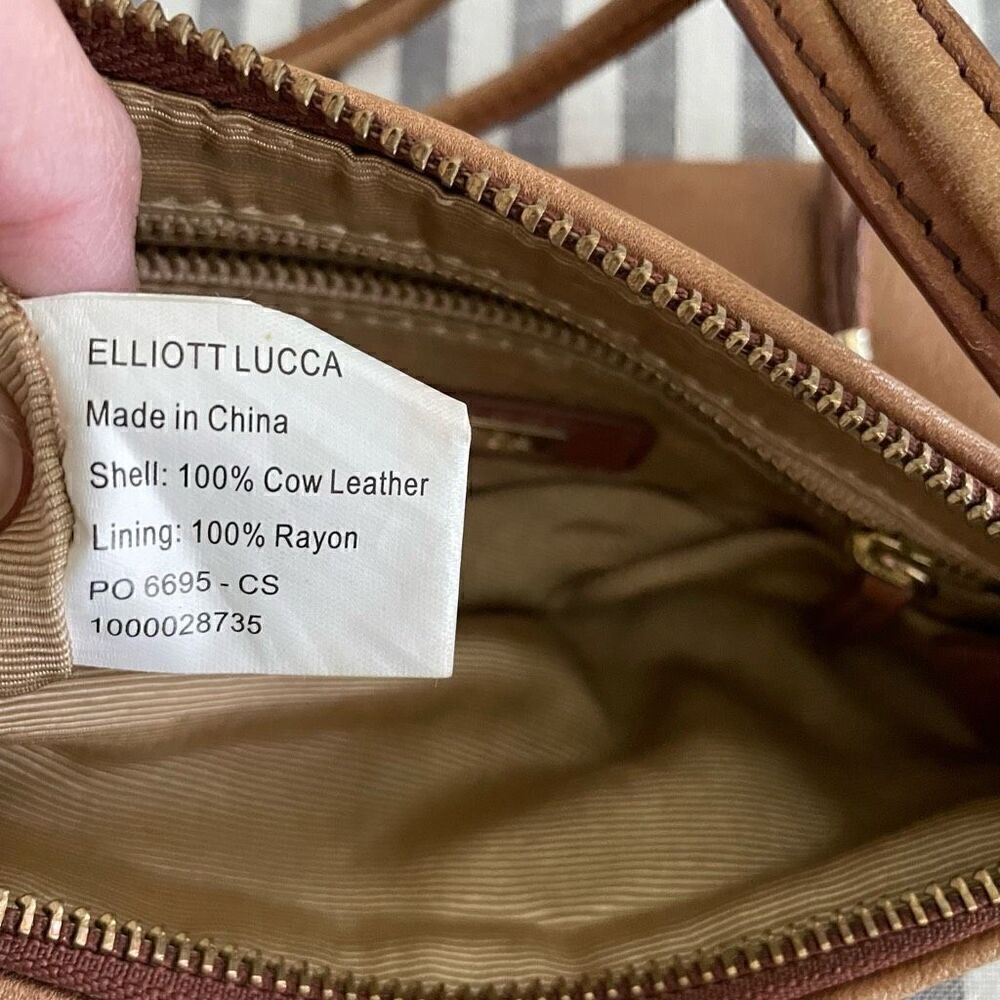 Elliott Lucca Tan Leather Crossbody Handbag - Picture 8 of 8